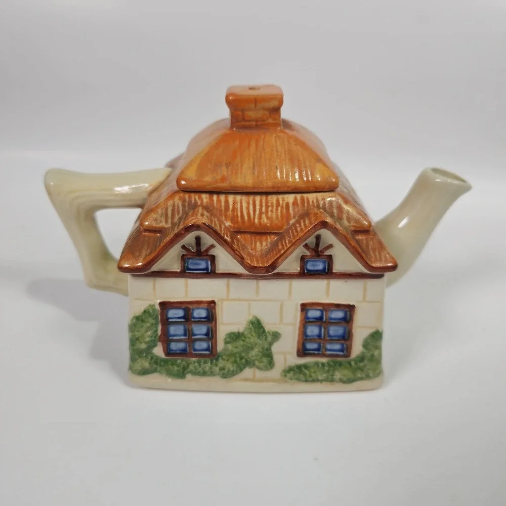 House of Katayama 1982 Set Of 3 New Mini Teapots, Creamer, Japan Mini House
